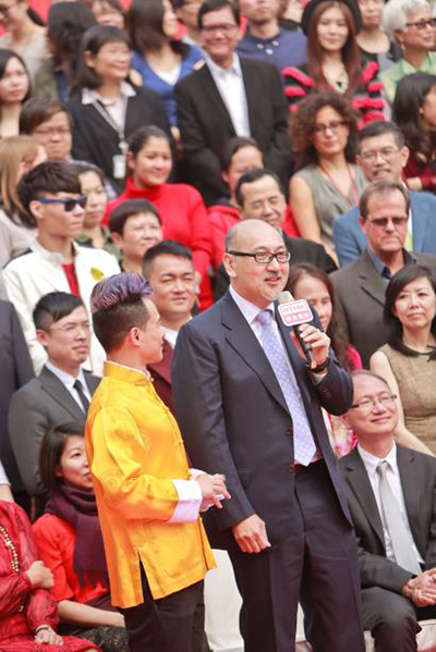 司徒杰先生致词,向大家拜年。