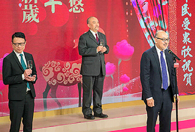 司徒杰先生给全港同业和市民拜年。